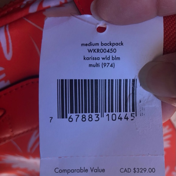 Kate Spade medium backpack- NWT Karissa wild bloom - Picture 5 of 15